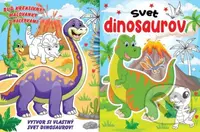 Svet dinosaurov (Buď kreatívny! Maľovanky s nálepkami) - kniha z kategorie Atlasy