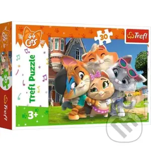 44 koček: Přátelství - puzzle z kategorie 15 - 60 dílků