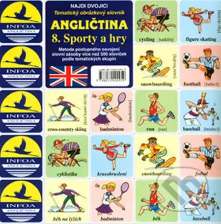 Najdi dvojici - Angličtina - 8. Sporty a hry - kniha z kategorie Jazykové učebnice a slovníky