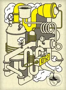 Rudolf Letko: Kávové laboratórium - Rudolf Letko - puzzle z kategorie Umělecké