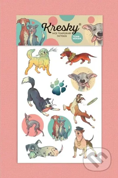 Kresky: Psíky (Dočasné tetovačky) - Tina Minor (ilustrátor)