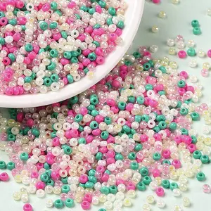 Opaque Colours Luster Glass Seed Beads