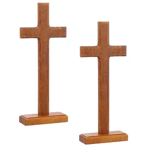 Easter Wood Cross Figurines Ornaments