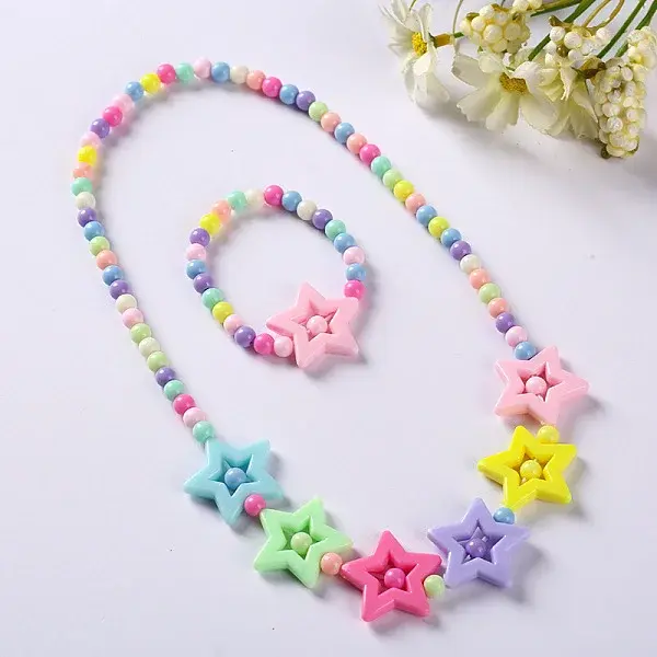 Plastic Beaded Necklaces & Beaded Bracelets