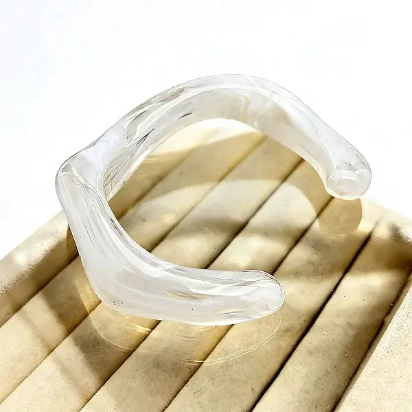 Twisted Acrylic Cuff Bangles for Women