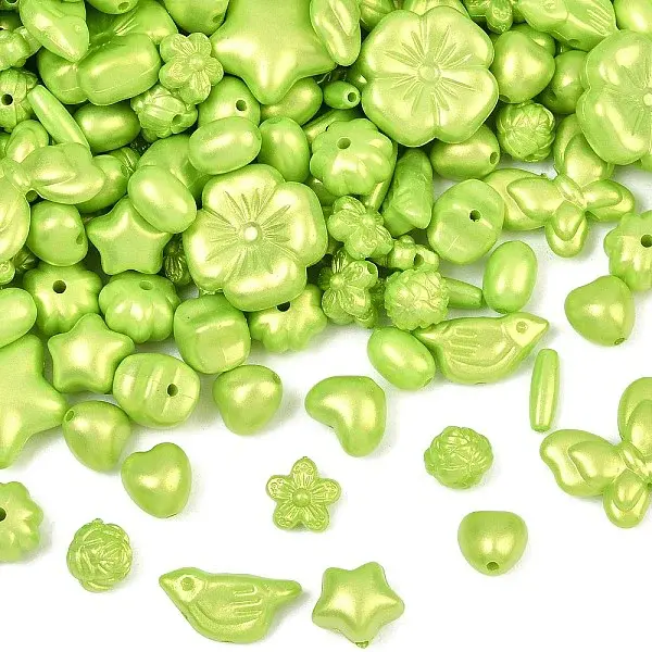 Pearlized Opaque Acrylic Beads