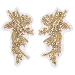 1 Pair Polyester Embroidery on Clothing Patches