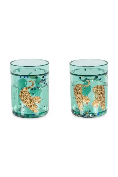 Konges Sløjd  sada hrnků dětská 2 PACK GLITTER CUPS