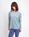 Tričko Patagonia W's L/S P-6 Logo Responsibili-Tee® Blue Sage