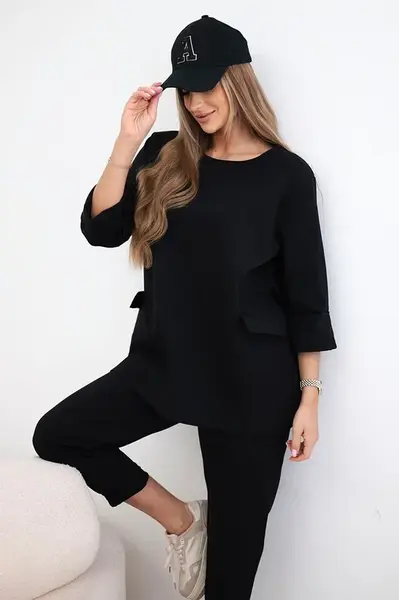 Kesi Włoski Punto set mikina + kalhoty černý