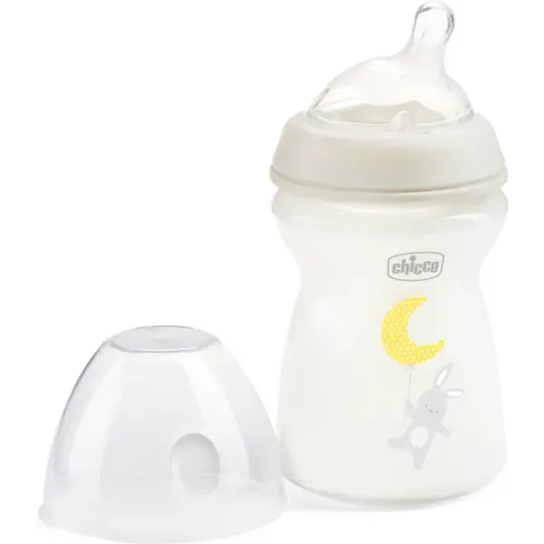 Chicco Natural Feeling Glass Neutral II kojenecká láhev 0m+ 1 ks
