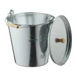 Relaxdays KÝBL Stříbrný na popel s víkem 12,5 l