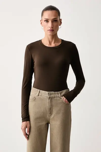 Weekend Max Mara  tričko s dlouhým rukávem dámské s viskózou WKDMULTIE