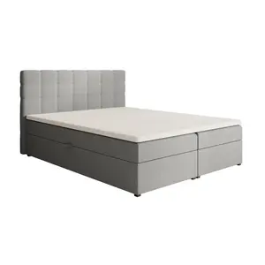 Beautysofa ČALOUNĚNÁ postel Topiq 164/203/103, světle šedá