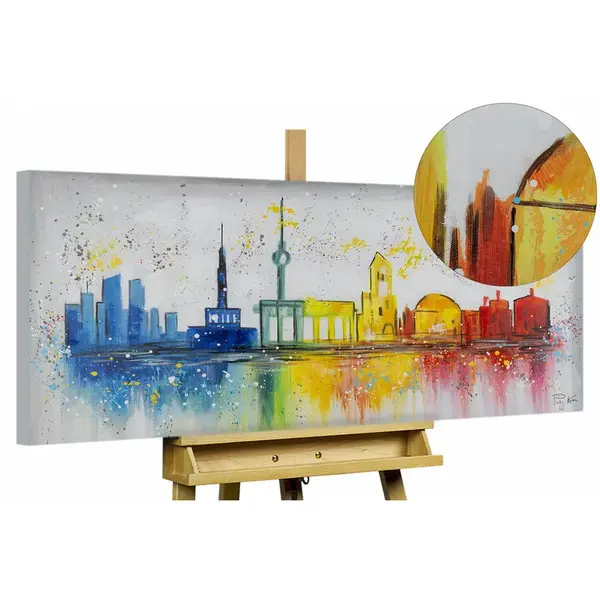 KUNSTLOFT OLEJOMALBA 120/60 cm, Město a architektura