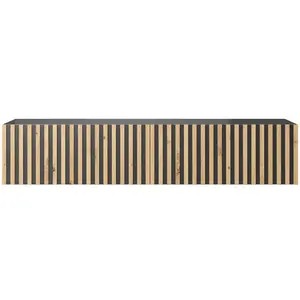 Selsey TV stolek Telire černý / dub 138/30/32 cm