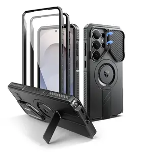 Dexnor MagSafe 360 Kickstand Camprotector obal Samsung Galaxy S26 Ultra, černý