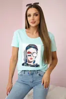 Halenka s mátovou dámskou grafikou