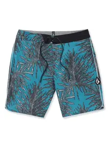 Volcom pánské plavky Beeg Leef Stoney 19 Tidal Blue | Černá | Velikost 31