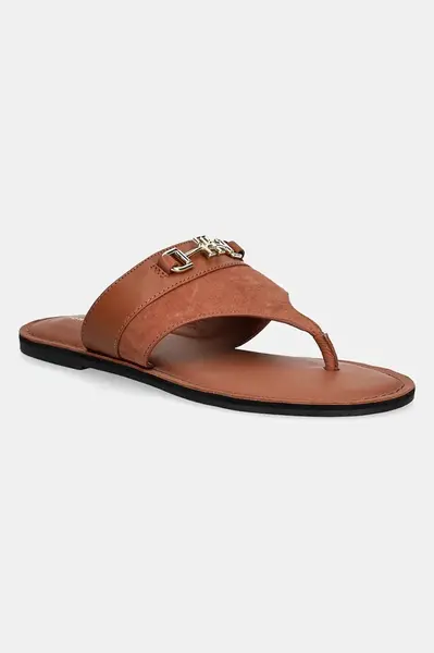 Tommy Hilfiger  Kožené žabky  MIXED LEATHER HORSEBIT THONG