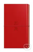 Týdenní diář 2026 Jakub Dueto kapesní červená (diář+blok)