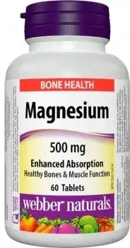 WEBBER NATURALS Magnezium 500 mg 60 tabliet