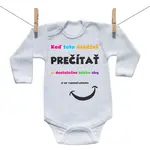 Boodyy Body s dlhým rukávom Keď toto dokážeš prečítať 50 (0 mesiacov)