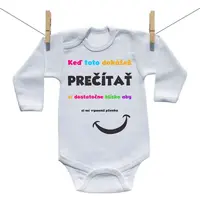 Boodyy Body s dlhým rukávom Keď toto dokážeš prečítať 50 (0 mesiacov)