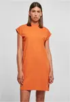 Women's Turtle Extended Shoulder Dress Orange