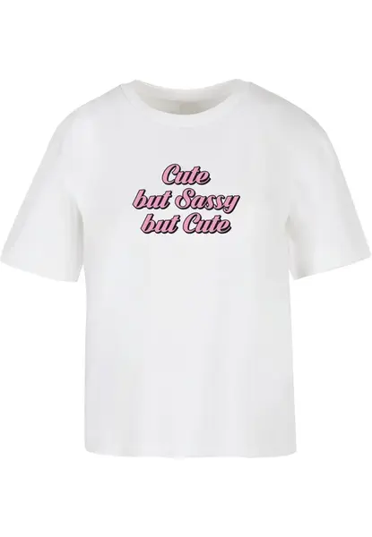 Women's T-shirt Cute But Sassy white