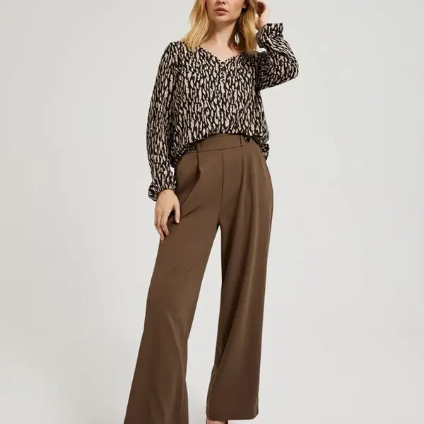 Marisse Women's Trousers Z-Sp-4510 Coffee
