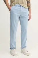 Kalhoty United Colors of Benetton pánské, modrá barva, ve střihu chinos, 4DKH55I18