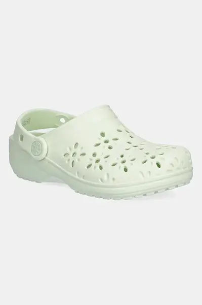 Pantofle Crocs CLASSIC FLORAL CUT OUT CLOG KIDS