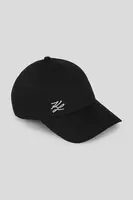 Bavlněná čepice Karl Lagerfeld K/AUTOGRAPH černá barva, A3W33015