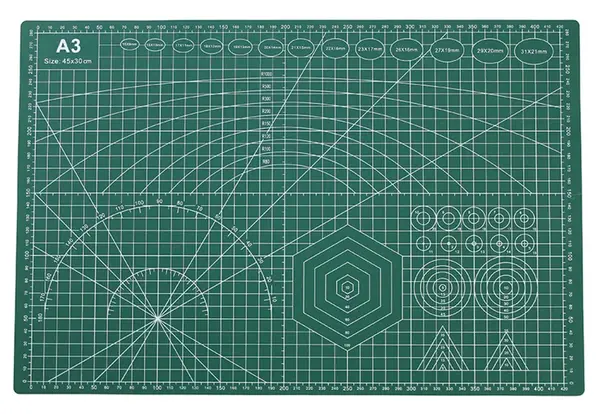 Řezací podložka zelená 45x30cm
