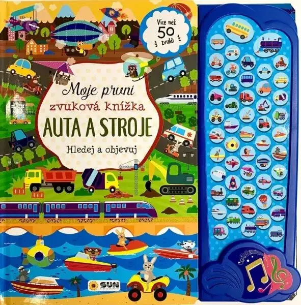 AUTA A STROJE - Moje první zvuková kniha - 52 zvuků