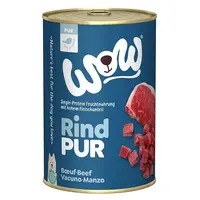 WOW Hovězí monoprotein PUR konzerva pro psy 400 g