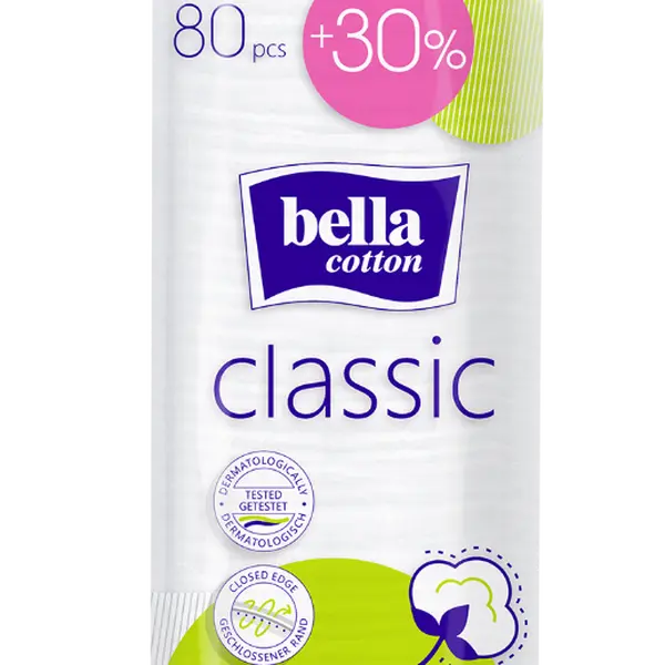 Bella Cotton Classic odličovací tampony 80 ks +30 %