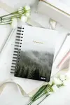 Bullet Journal / zápisník s tečkami (pevné desky) - forest