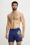 Plavkové šortky Philipp Plein tmavomodrá barva, PM25MBM01