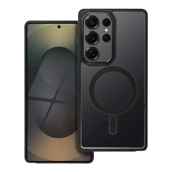 Zadní kryt COLOR EDGE MAG COVER case compatible with MagSafe pro Samsung Galaxy S25 Ultra, černá