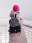Trendový dámský kombinovaný batoh VUCH Zane Dotty, šedý