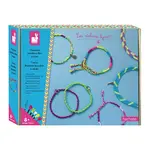 Janod Atelier Sada na výrobu šperkov so šperkovničkou Neónové náramky 8+