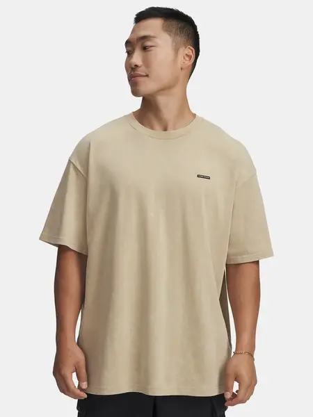 Pánské tričko Under Armour UA M HW OS LOGO WASH SS-BRN - Pánské