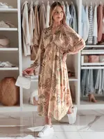 Midi šaty s kvetinovým vzorom LILOVIE