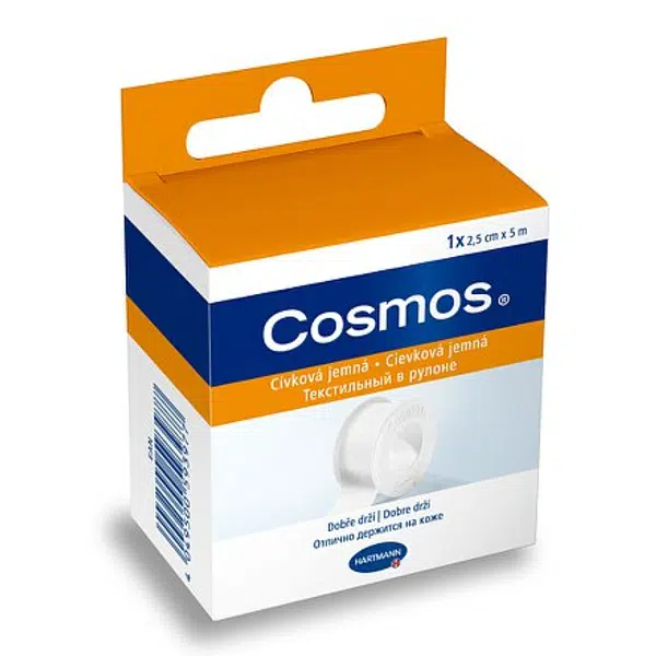 Cosmos Cívková Pevná Náplast 2.5cmx5m 1ks
