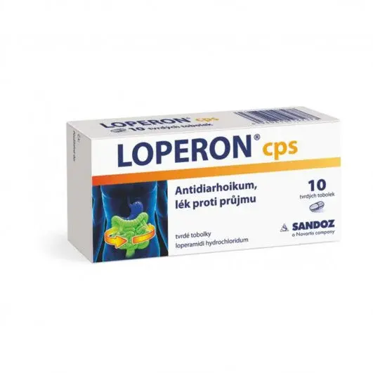 Loperon® 2 mg 10 tvrdých tobolek, léčí průjem