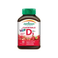 Jamieson Vitamín D3 Kids Jahoda 100 cucací tablety
