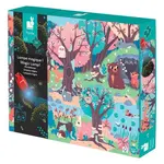 Janod Magické puzzle Les s baterkou 24 ks