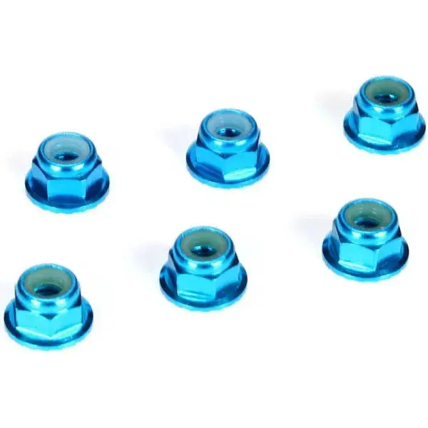 TLR samoistná matica M4 s prír. hliník modrý (6)